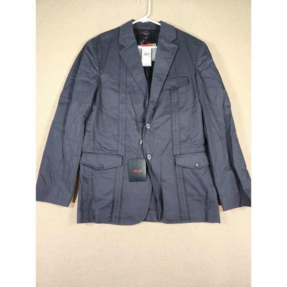 Marc Ecko Jacket Mens Medium M Blazer Sport Coat Button Pockets Cotton NWT - Picture 1 of 12